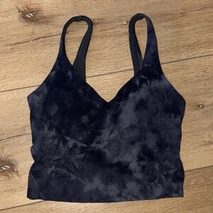 lululemon Black Tie-Dye Align Cropped tank